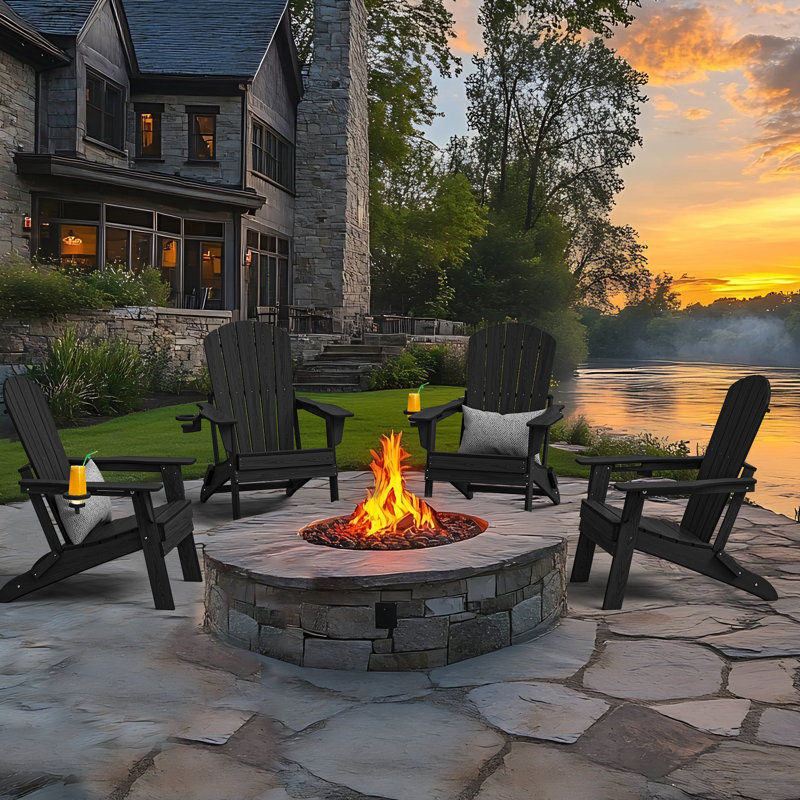 Set+of+4+Folding+Adirondack+